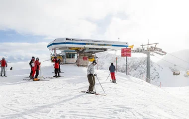 Estação em St. Moritz.