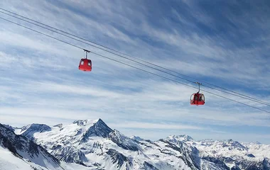 Teleférico em La Plagne.