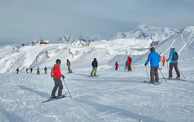 Vista da estação de La Plagne