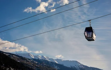 Teleférico em Serre-Chevalier.