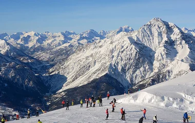 Estação de esqui italiana.