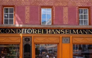 Loja de chocolate artesanal em St. Moritz Suíça