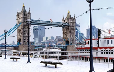 Londres em dia de neve.
