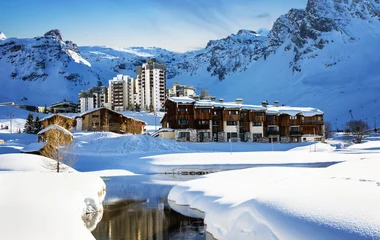 Estação de esqui em Tignes.