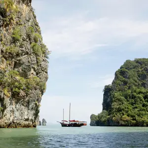 Vista da praia de Phuket