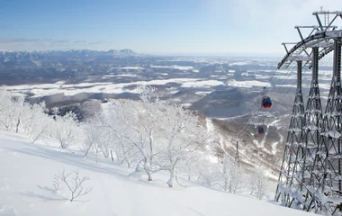 Teleférico em Sahoro Hokkaido