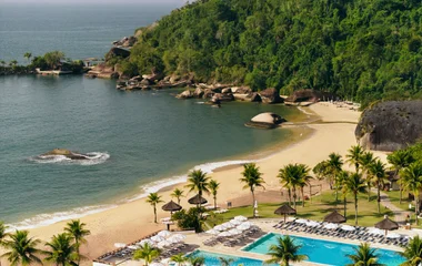 Vista do resort Rio das Pedras