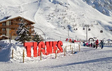 Letreiro de Tignes.