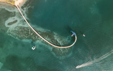 martinique beach sea pontoon