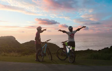 Cross-country biking