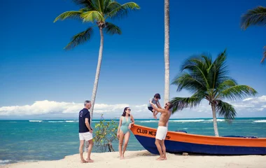 dominican republic boat beach