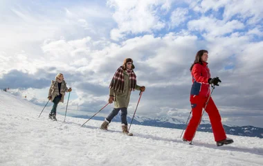 Mountain biking on snow