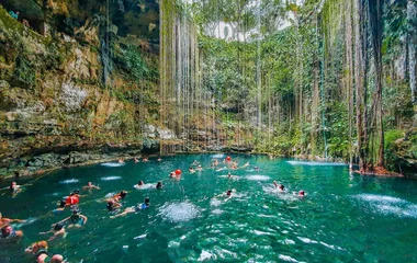 cenote ik kil mexico