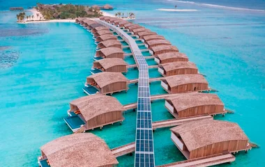 Solar panels in Club Med Finolhu Villas, Maldives