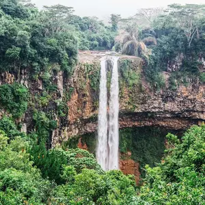 Chamarel Waterfalls in the highest waterfall in Mauritius