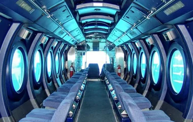 Inside of a submarine