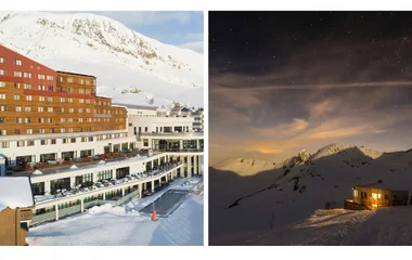 Collage of Alpe d'Huez ski