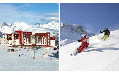 Collage of La Plagne ski