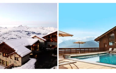 Collage of Peisey Vallandry ski