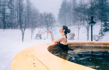 Woman in a Japanese Onsen