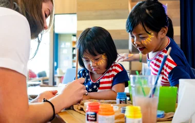 Childcare in Japanese ski resort