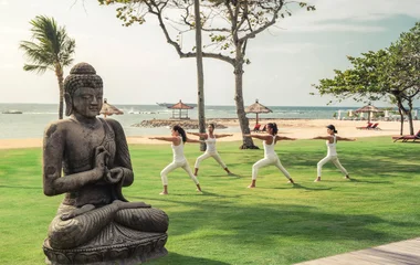 yoga on the beach