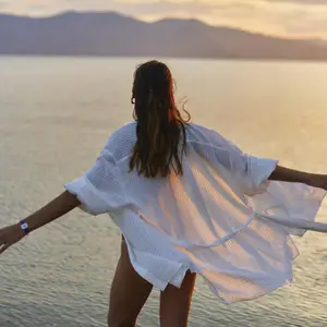 woman on holiday in Greece