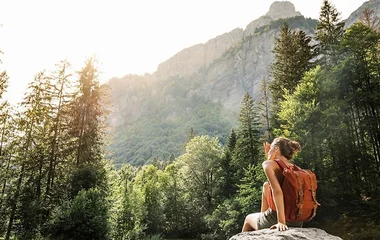 Lady enjoying adventure around club med my