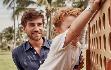 Dad and son activities in Club Med