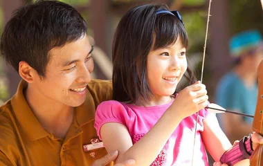 club med, archery, child