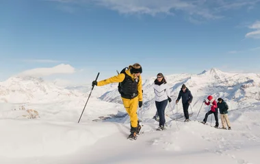club med ski holidays, snow shoe, nordic walk