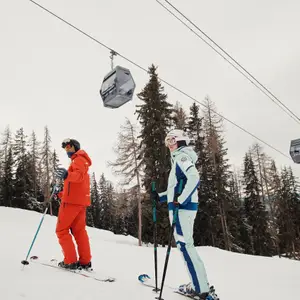 people on the ski slopes