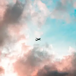 airplane in the air