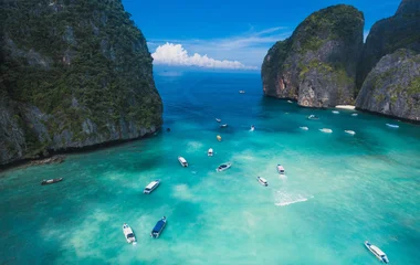 a bay in the phi phi islands, thailand