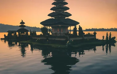 Balinese temple on the water