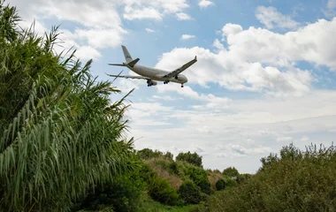 Airplane in the sky