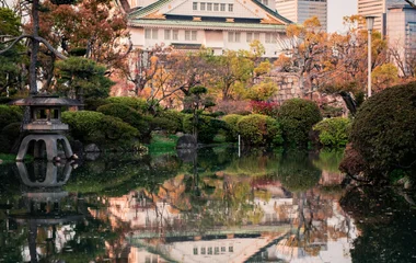 Osaka castle in Japan