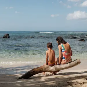 woman on a tropical holiday