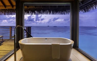 For a secluded luxury experience, stay at Club Med Kani or Club Med Finolhu.