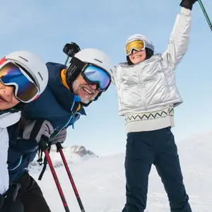 family ski holiday in the Alps