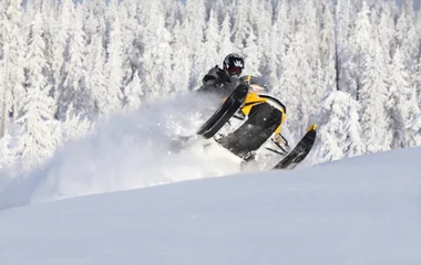 snowmobile snow resort