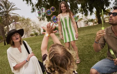 family having fun in club med