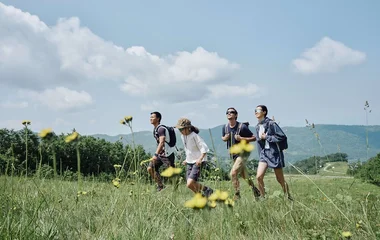hiking in japan summer mountain, club med
