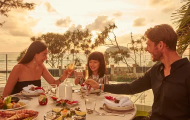 dinner in Club Med resort Thailand