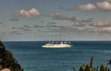 A unique five-masted sailing yacht