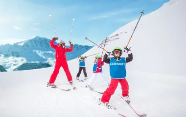 apprendre le ski à mes enfants au Club Med