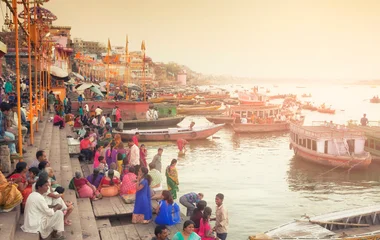 Bords du Gange lors d'un voyage en Inde