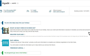 Comment profiter de "Facilitez votre arrivée"