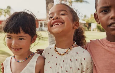 Children smiling and having fun