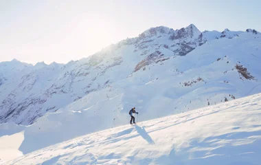 la plagne montagnes enneigés